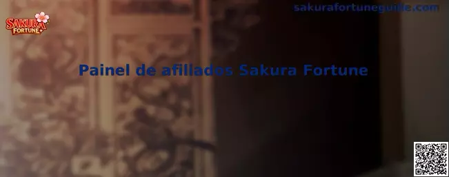 Painel de afiliados Sakura Fortune interfaz principal